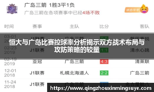 恒大与广岛比赛控球率分析揭示双方战术布局与攻防策略的较量