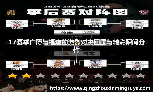 17赛季广厦与福建的激烈对决回顾与精彩瞬间分析