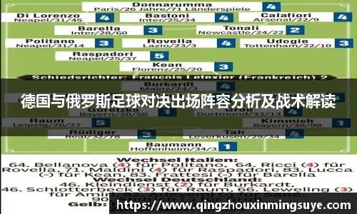德国与俄罗斯足球对决出场阵容分析及战术解读